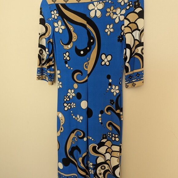 Intrigue Mod shift dress 1970s reproduction - Picture 4 of 10